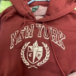 Cropped Hooded Sweatshirt XS